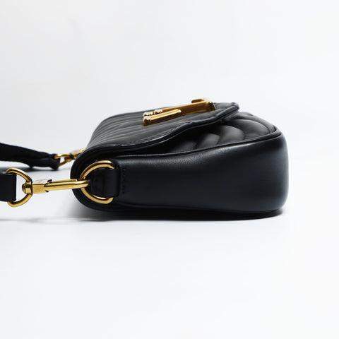 LOUIS VUITTON 2021 Multi Pochette Leather Shoulder Bag black WS23632