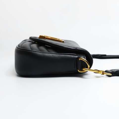 LOUIS VUITTON 2021 Multi Pochette Leather Shoulder Bag black WS23632