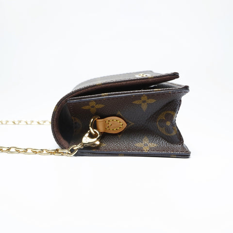 LOUIS VUITTON Wallet on Chain Lily Monogram Shoulder Bag Brown WS23633