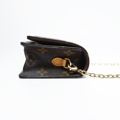 LOUIS VUITTON Wallet on Chain Lily Monogram Shoulder Bag Brown WS23633