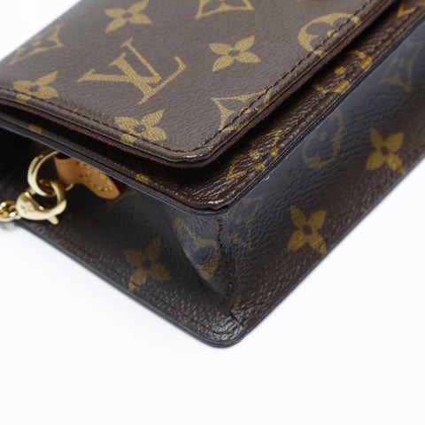 LOUIS VUITTON Wallet on Chain Lily Monogram Shoulder Bag Brown WS23633
