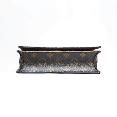 LOUIS VUITTON Portemonnaie an Kette Lily Monogram Umhängetasche Braun WS23633