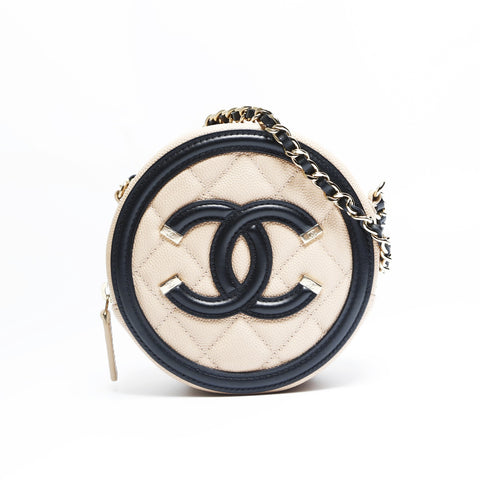 CHANEL Round COCO Mark Caviar Skin Mini 29 Series 2019 Shoulder Bag pink WS23638