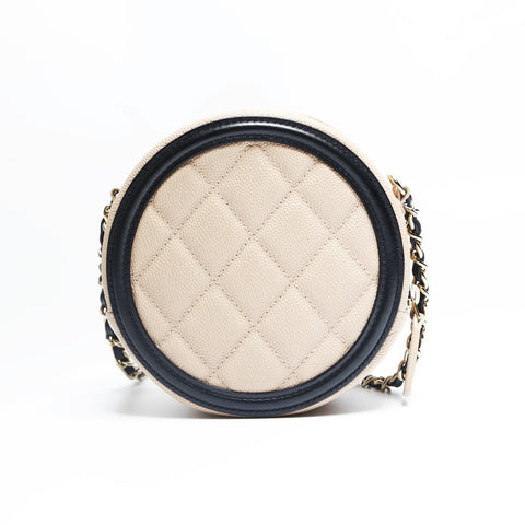 CHANEL Round COCO Mark Caviar Skin Mini 29 Series 2019 Shoulder Bag pink WS23638