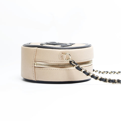 CHANEL Round COCO Mark Caviar Skin Mini 29 Series 2019 Shoulder Bag pink WS23638