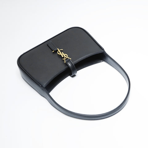 YVES SAINT LAURENT LE5A7 Mini Hobo Bag in Smooth Leather Handbag black WS23639