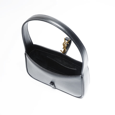 YVES SAINT LAURENT LE5A7 Mini Hobo Bag in Smooth Leather Handbag black WS23639