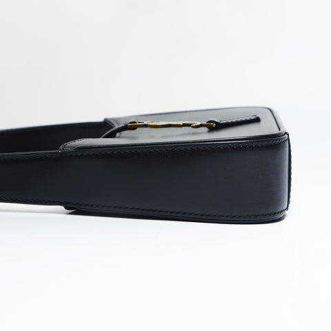 YVES SAINT LAURENT LE5A7 Mini Hobo Bag in Smooth Leather Handbag black WS23639