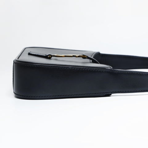 YVES SAINT LAURENT LE5A7 Mini Hobo Bag in Smooth Leather Handbag black WS23639