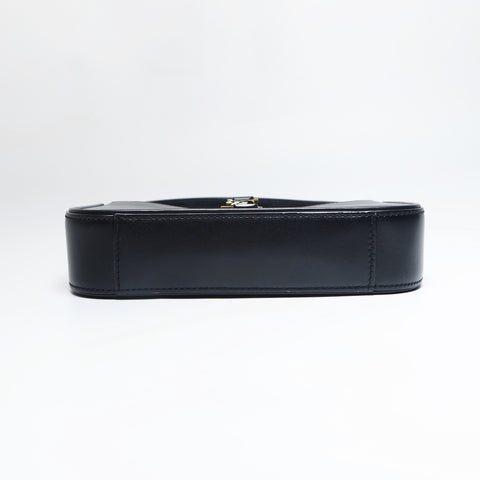 YVES SAINT LAURENT LE5A7 Mini Hobo Bag in Smooth Leather Handbag black WS23639