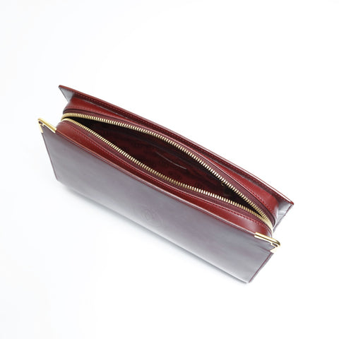 CARTIER Leather Mustodo Clutch bag Red WS23643