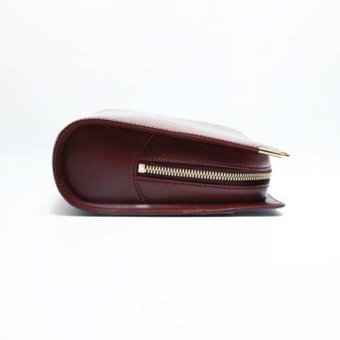 CARTIER Leather Mustodo Clutch bag Red WS23643