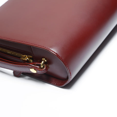 CARTIER Leather Mustodo Clutch bag Red WS23643