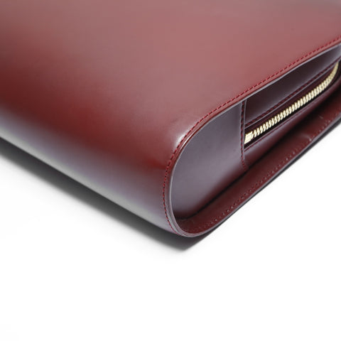 CARTIER Leather Mustodo Clutch bag Red WS23643