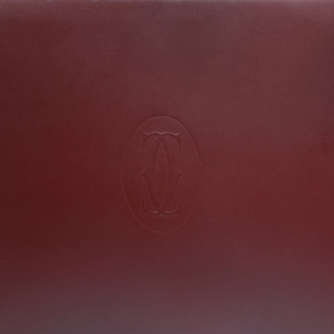 CARTIER Leather Mustodo Clutch bag Red WS23643