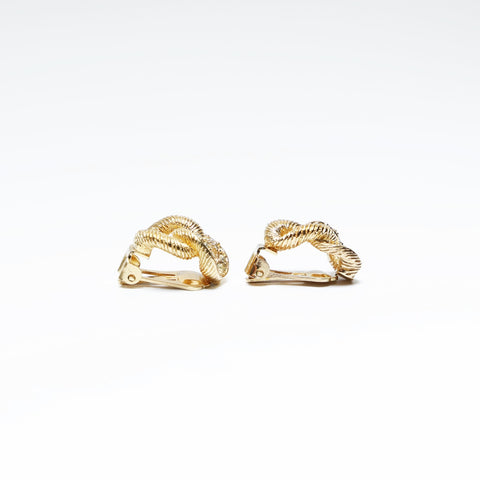 Christian Dior Rhinestone Earring gold WS23644