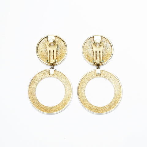 Christian Dior CD logo Earring gold WS23646
