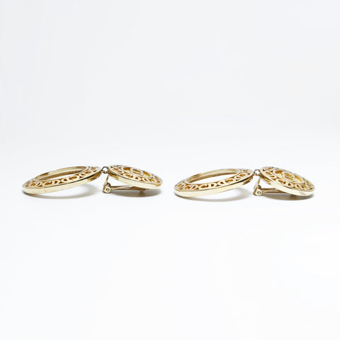 Christian Dior CD logo Earring gold WS23646