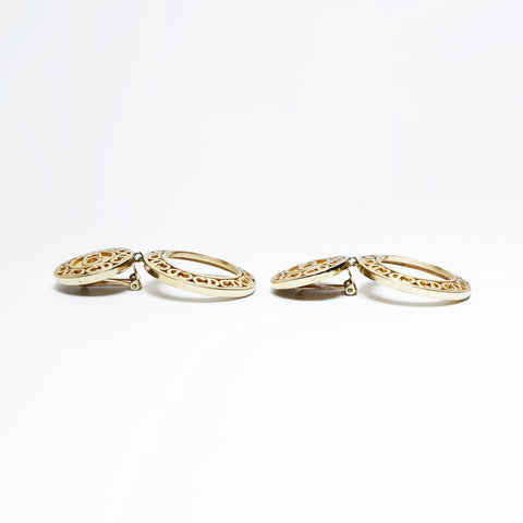 Christian Dior CD logo Earring gold WS23646