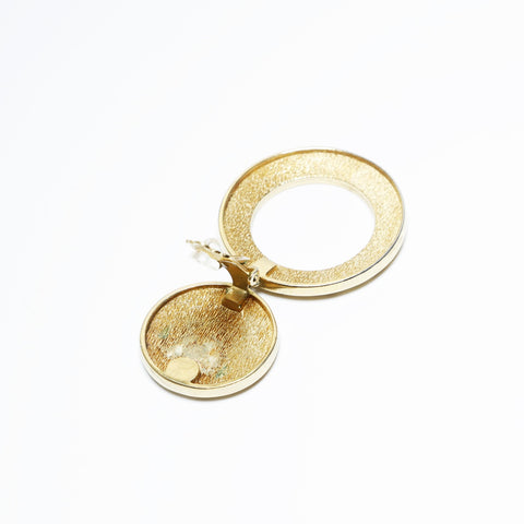 Christian Dior CD logo Earring gold WS23646