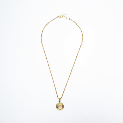 Christian Dior CD logo Necklace gold WS23647