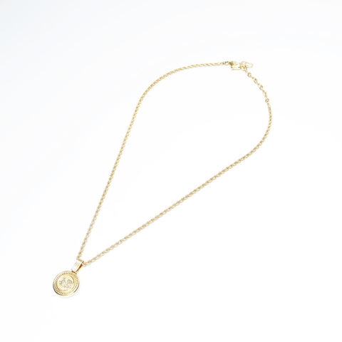 Christian Dior CD logo Necklace gold WS23647