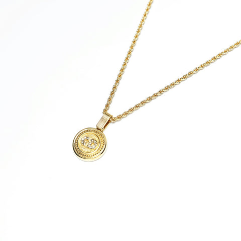 Christian Dior CD logo Necklace gold WS23647
