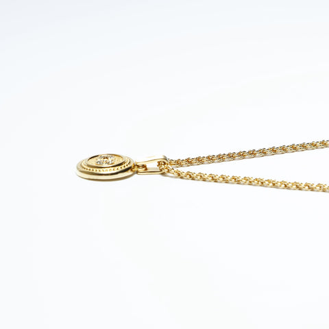 Christian Dior CD logo Necklace gold WS23647