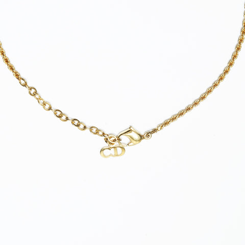 Christian Dior CD logo Necklace gold WS23647