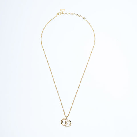 Christian Dior CD logo Necklace gold WS23648