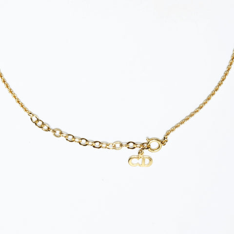 Christian Dior CD logo Necklace gold WS23648