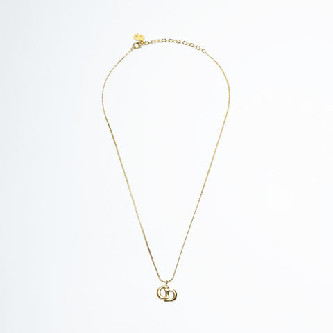 Christian Dior CD logo Necklace gold WS23650