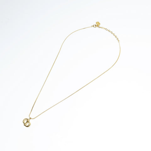 Christian Dior CD logo Necklace gold WS23650