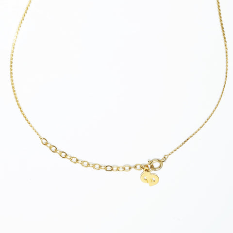Christian Dior CD logo Necklace gold WS23650