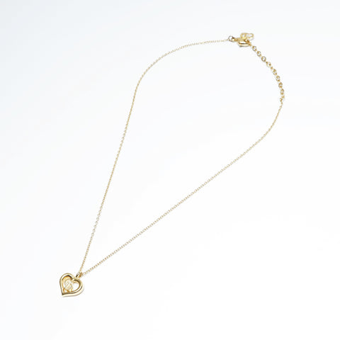 Christian Dior CD logo heart Necklace gold WS23651
