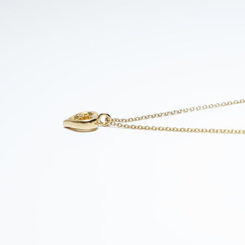 Christian Dior CD logo heart Necklace gold WS23651