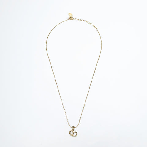 Christian Dior CD logo Necklace gold WS23652