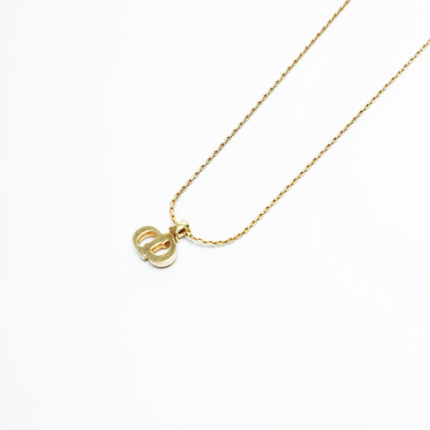 Christian Dior CD logo Necklace gold WS23652
