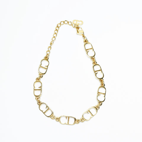 Christian Dior CD logo bracelet gold WS23653