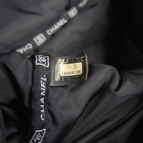 CHANEL 10 series 2005-2006 Sport Line Nylon Shoulder Bag black WS23654