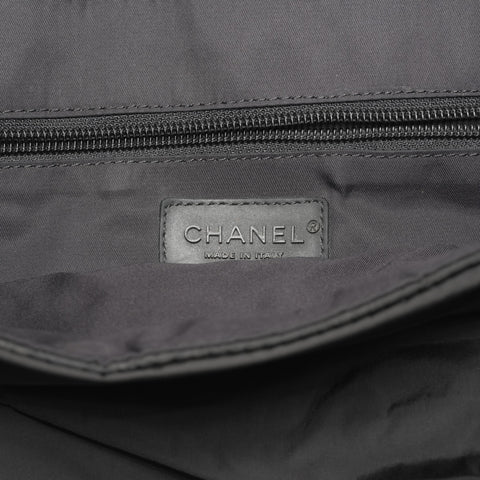CHANEL 10 series 2005-2006 Sport Line Nylon Shoulder Bag black WS23654