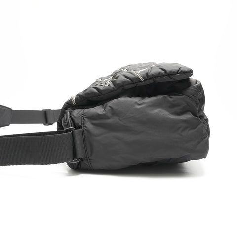 CHANEL 10 series 2005-2006 Sport Line Nylon Shoulder Bag black WS23654