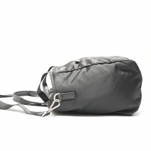 PRADA Nylon Triangle Logo 2way Tote Bag black WS23660