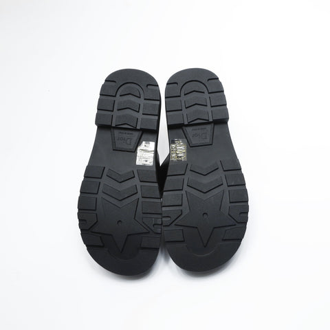 Christian Dior Platform flats, leather, size 35 (8.7"), MD0222 Sandals black WS23663