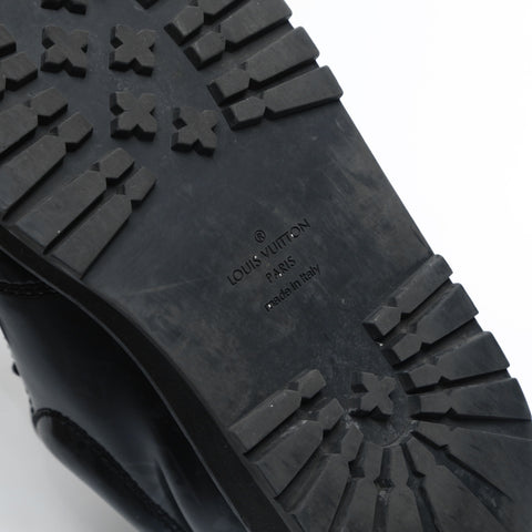 LOUIS VUITTON Derby Monogram Low-Cut 5 1/2 9.8" sneakers leather black WS23664
