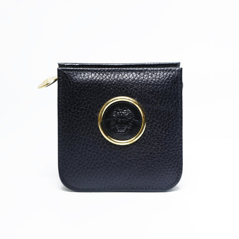 VERSACE GIANNI VERSACE Medusa Leather Mini Bag Pouch black WS23666