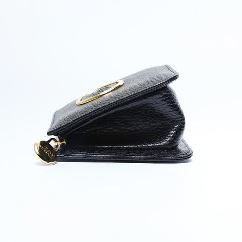 VERSACE GIANNI VERSACE Medusa Leather Mini Bag Pouch black WS23666