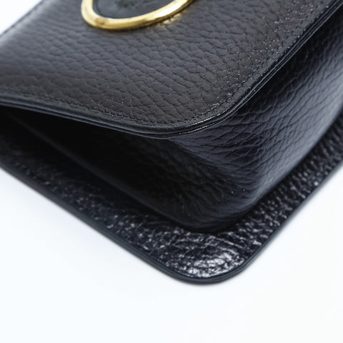 VERSACE GIANNI VERSACE Medusa Leather Mini Bag Pouch black WS23666