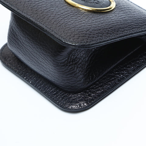 VERSACE GIANNI VERSACE Medusa Leather Mini Bag Pouch black WS23666