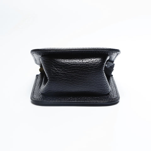 VERSACE GIANNI VERSACE Medusa Leather Mini Bag Pouch black WS23666